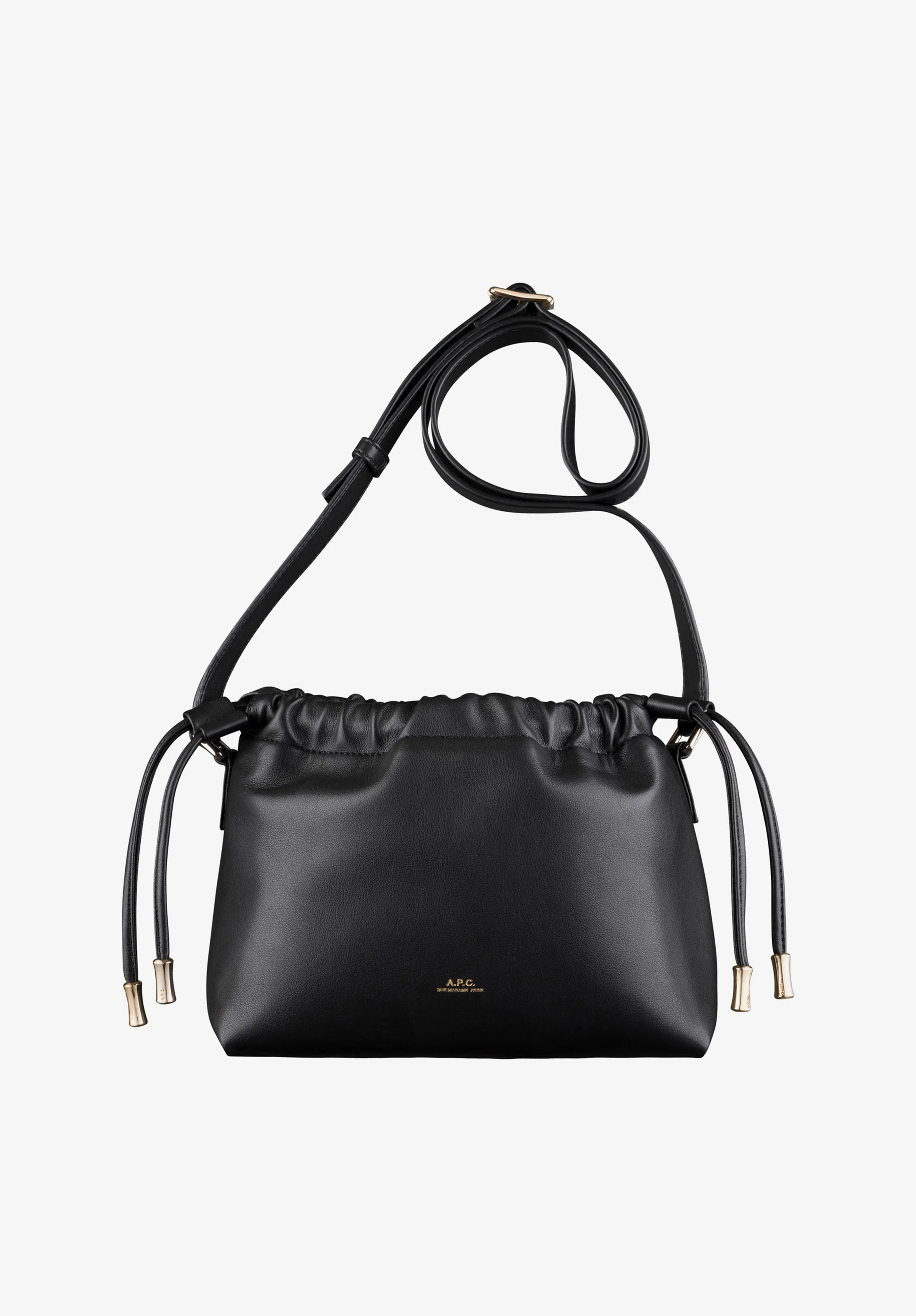 Ninon Mini bag | Small drawstring bag in recycled leather-like material | A.P.C. Accessories | A.P.C. US