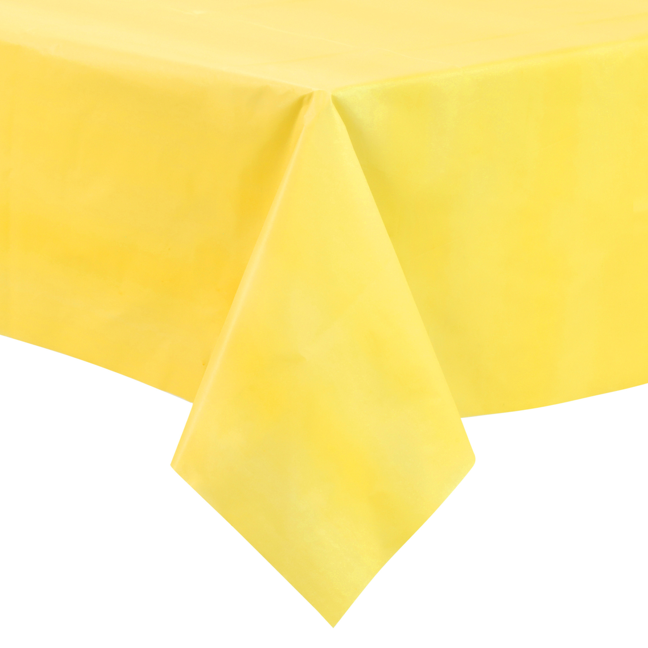 Way to Celebrate! Plastic Party Tablecloths, 108 x 54in, Neon Yellow, 3ct | Walmart (US)