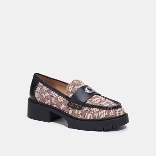 Leah Loafer In Signature Jacquard | Coach (US)