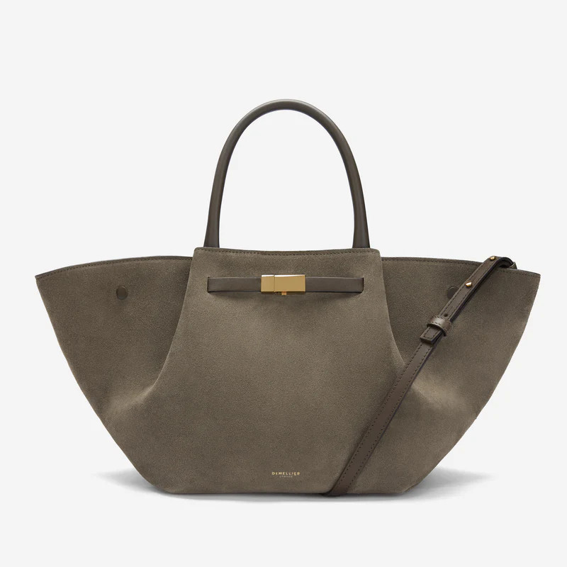 The Midi New York | Deep Olive Suede & Deep Olive Smooth | DeMellier | DeMellier