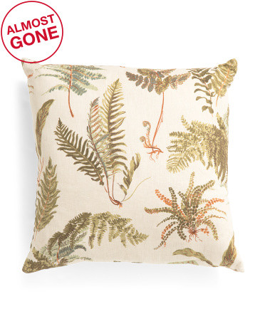 Made In Usa 20x20 Linen Blackburn Plain Feather Filled Pillow | TJ Maxx