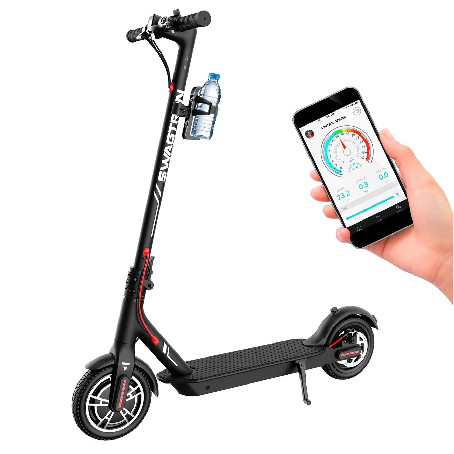 Swagtron Swagger 5 Boost Commuter Electric Scooter, 320 Lb Weight limit, 8.5 Inch No-flat Tires, ... | Walmart (US)