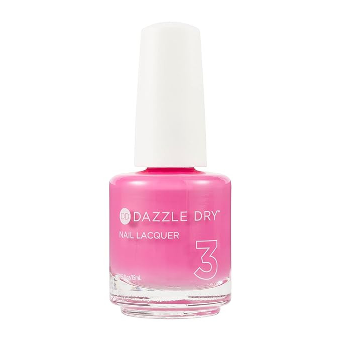 Dazzle Dry Nail Lacquer (Step 3) - Cherry Parfait - A medium bright pink with raspberry undertone... | Amazon (US)