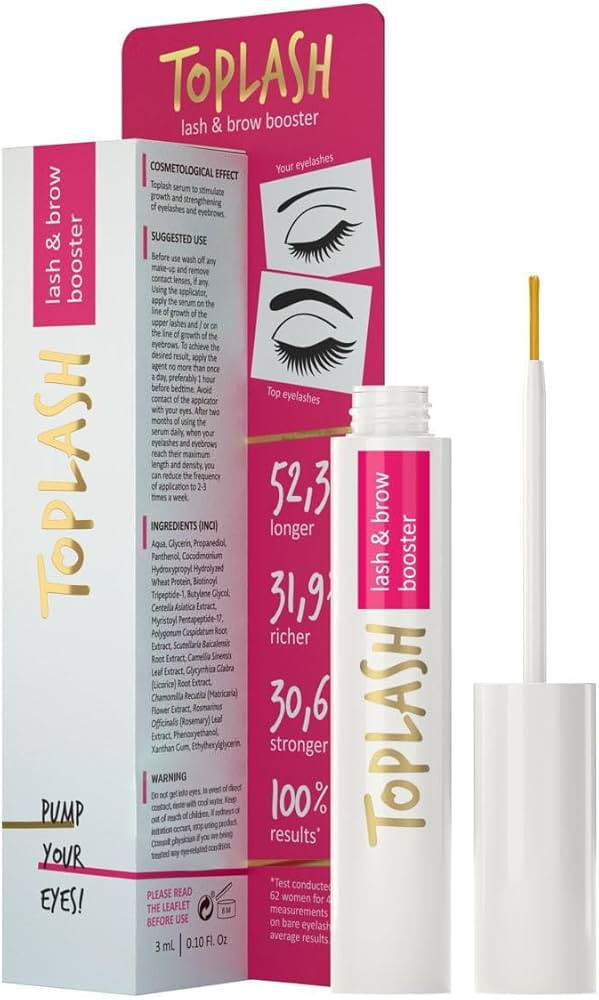 Eyelash Growth Serum - Innovative Formula for Longer, Thicker, Fuller Brows & Lashes - Natural, C... | Amazon (US)