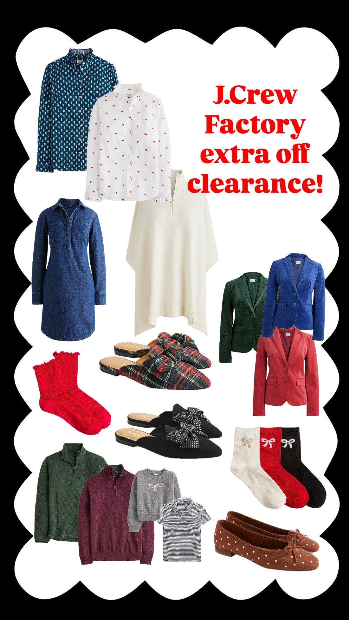 Extra 70% off clearance today only! The velvet blazers and ruffle trim blouses are some of my most worn pieces, these colors are a steal! Men and Kids styles too! 

#LTKSaleAlert #LTKWorkwear #LTKOver40