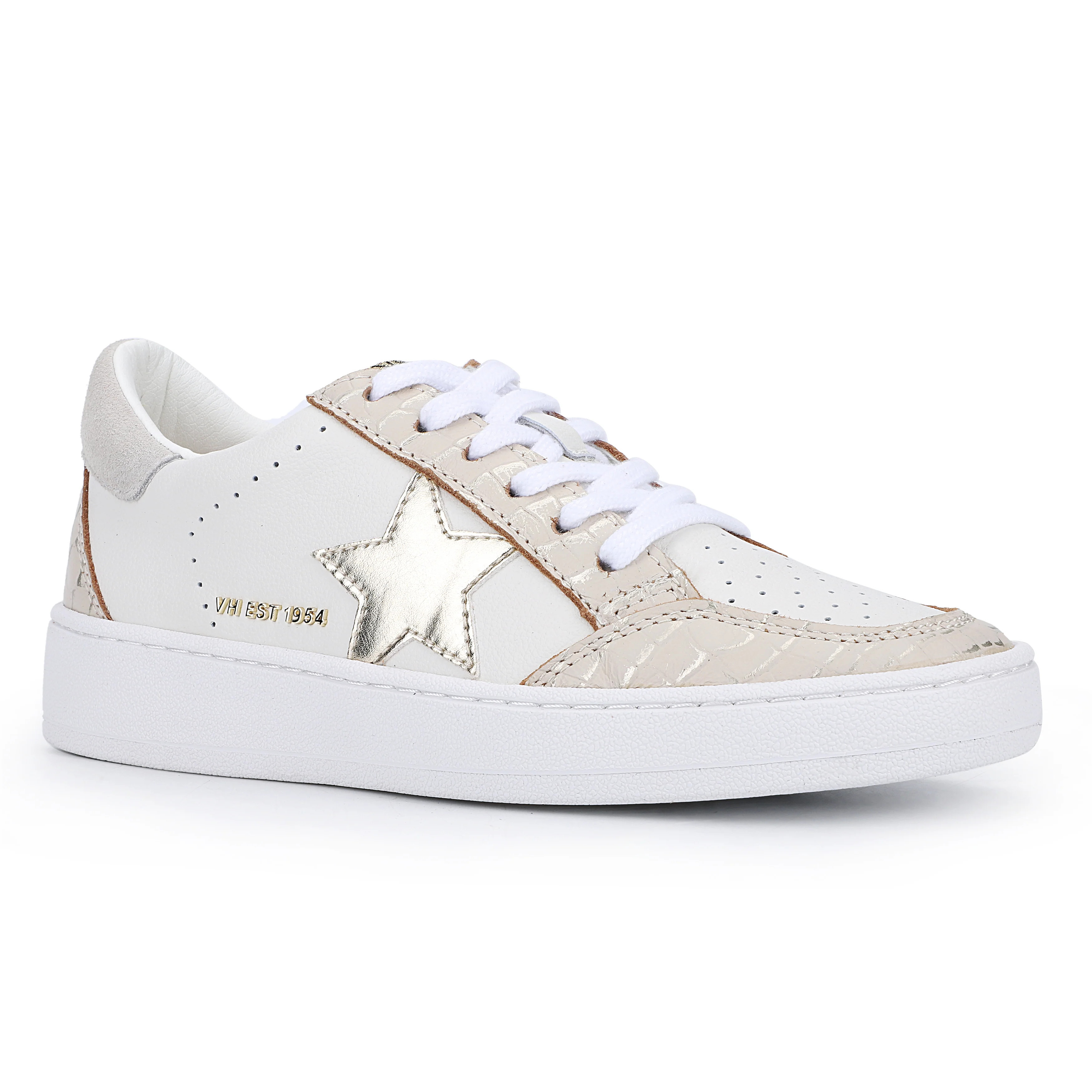 DENISSE - WHITE BLUSH CROCO | Vintage Havana