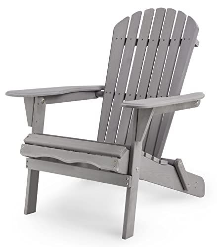 Outdoor Wooden Folding Adirondack Chair, Canadian Cedar Wood Lounge Chair for Patio/Garden/Lawn/Porc | Amazon (US)