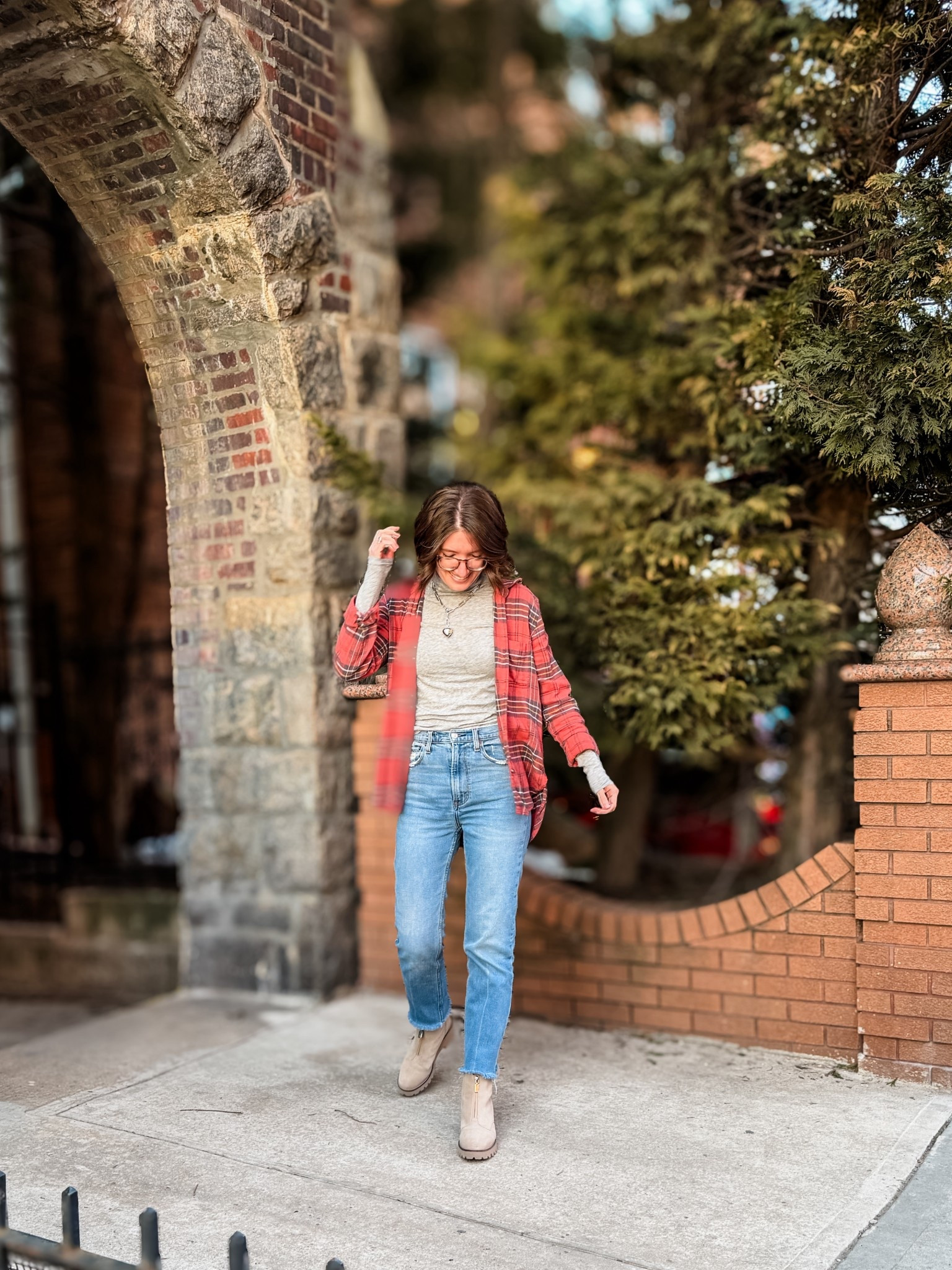 Flannel (old) linked similar
Tissue turtleneck: TTS
Jeans: I sized up 1
Booties (old) linked similar 

#LTKSpringSale #LTKSeasonal #LTKootd