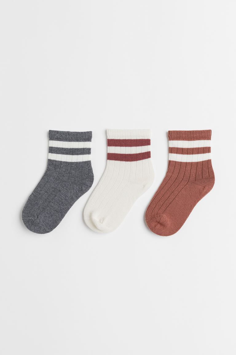 3-pack socks | H&M (UK, MY, IN, SG, PH, TW, HK)