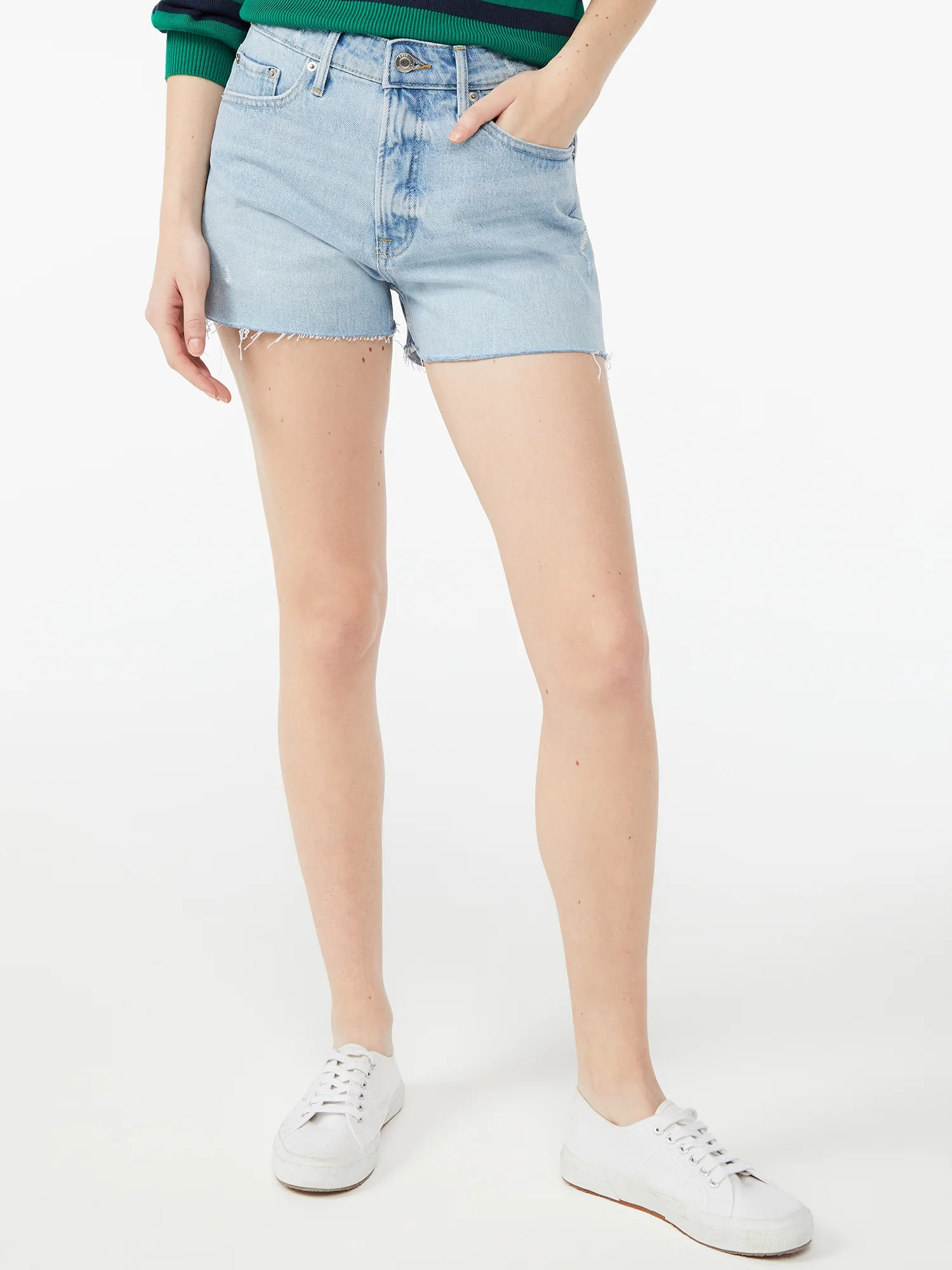Free Assembly Women's 90's Cut Off Denim Short | Walmart (US)