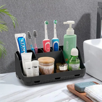 Toothbrush Holders For Bathrooms Countertop Organizer? Detachable 7 Slots Tooth Brush Organization | Wayfair North America