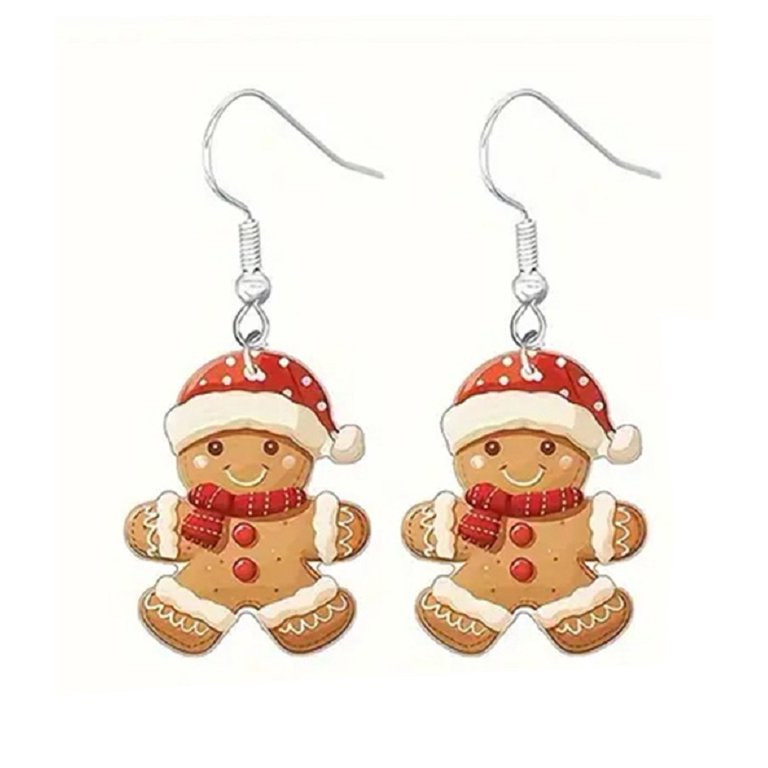 Gingerbread Christmas Holiday Earrings | Walmart (US)