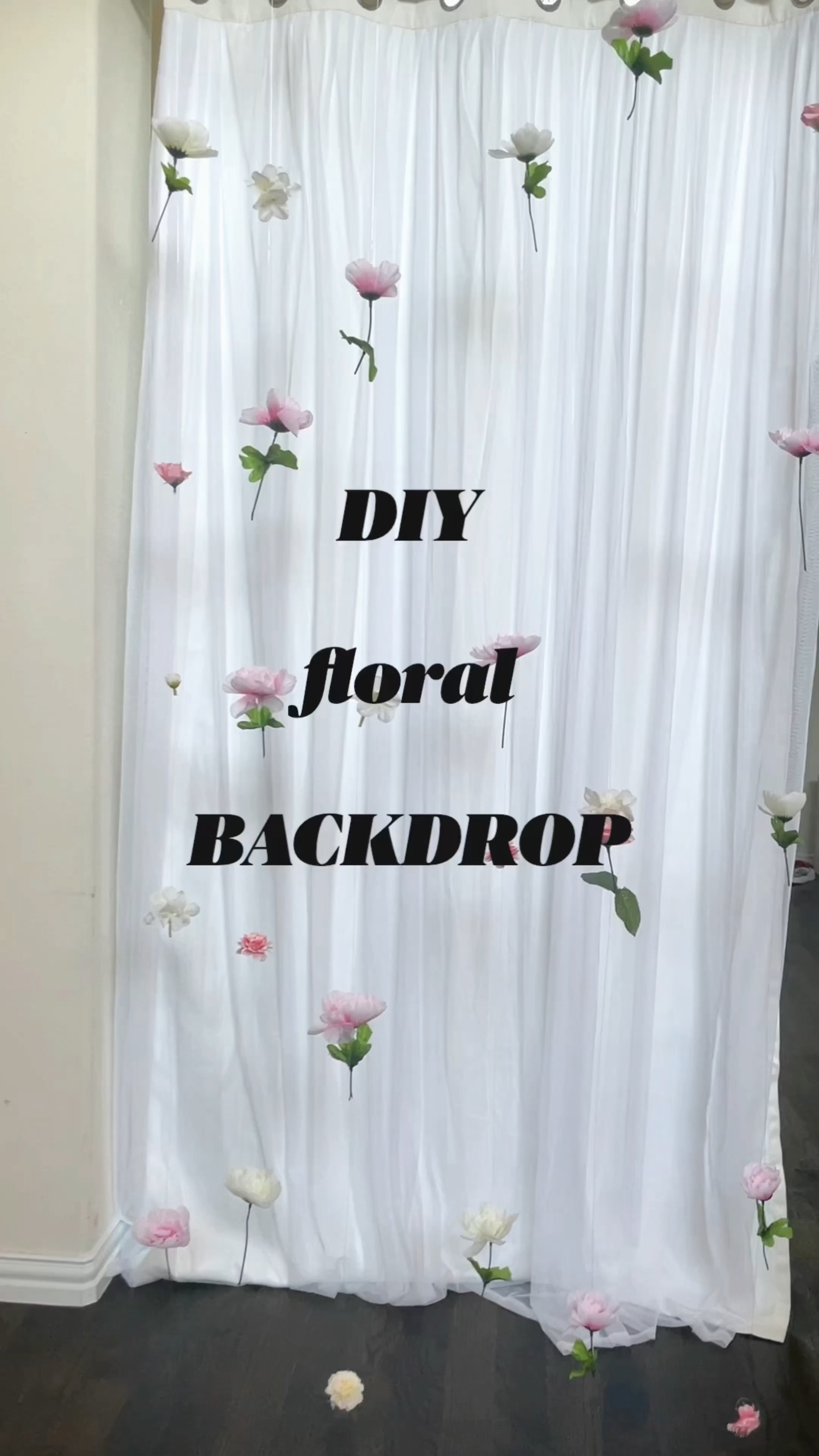 DIY floral backdrop
Linked all the items I used 

#LTKhome #LTKfamily #LTKkids