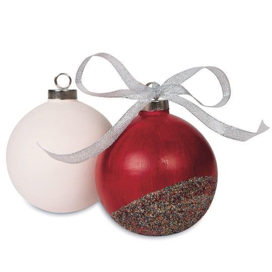 Color-Me Ceramic Bisque Ball Ornament, A Pack - Walmart.com | Walmart (US)