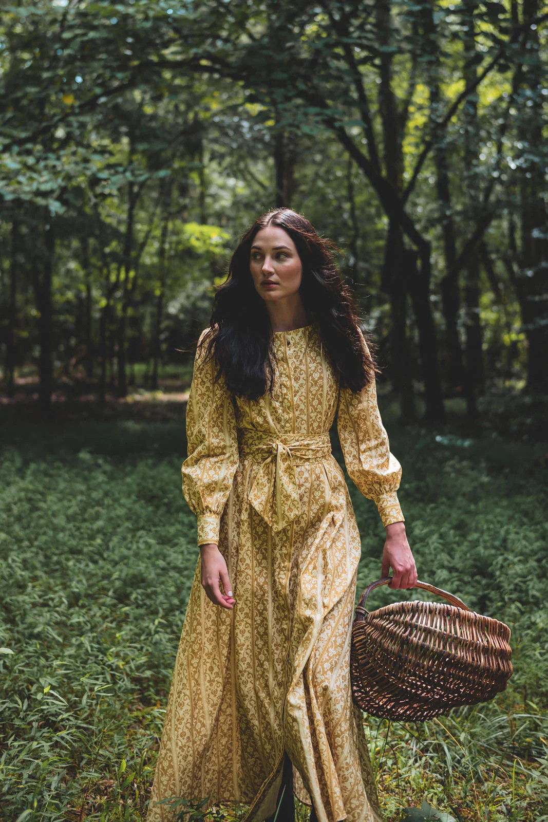 Dorothea Dress in Yellow Melograno Stripe | Parterre