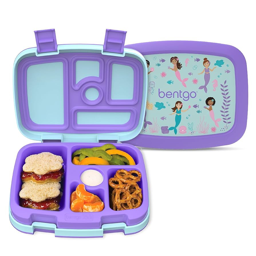 Bentgo Kids Prints Leak-Proof, 5-Compartment Bento-Style Kids Lunch Box - Ideal Portion Sizes for... | Amazon (US)