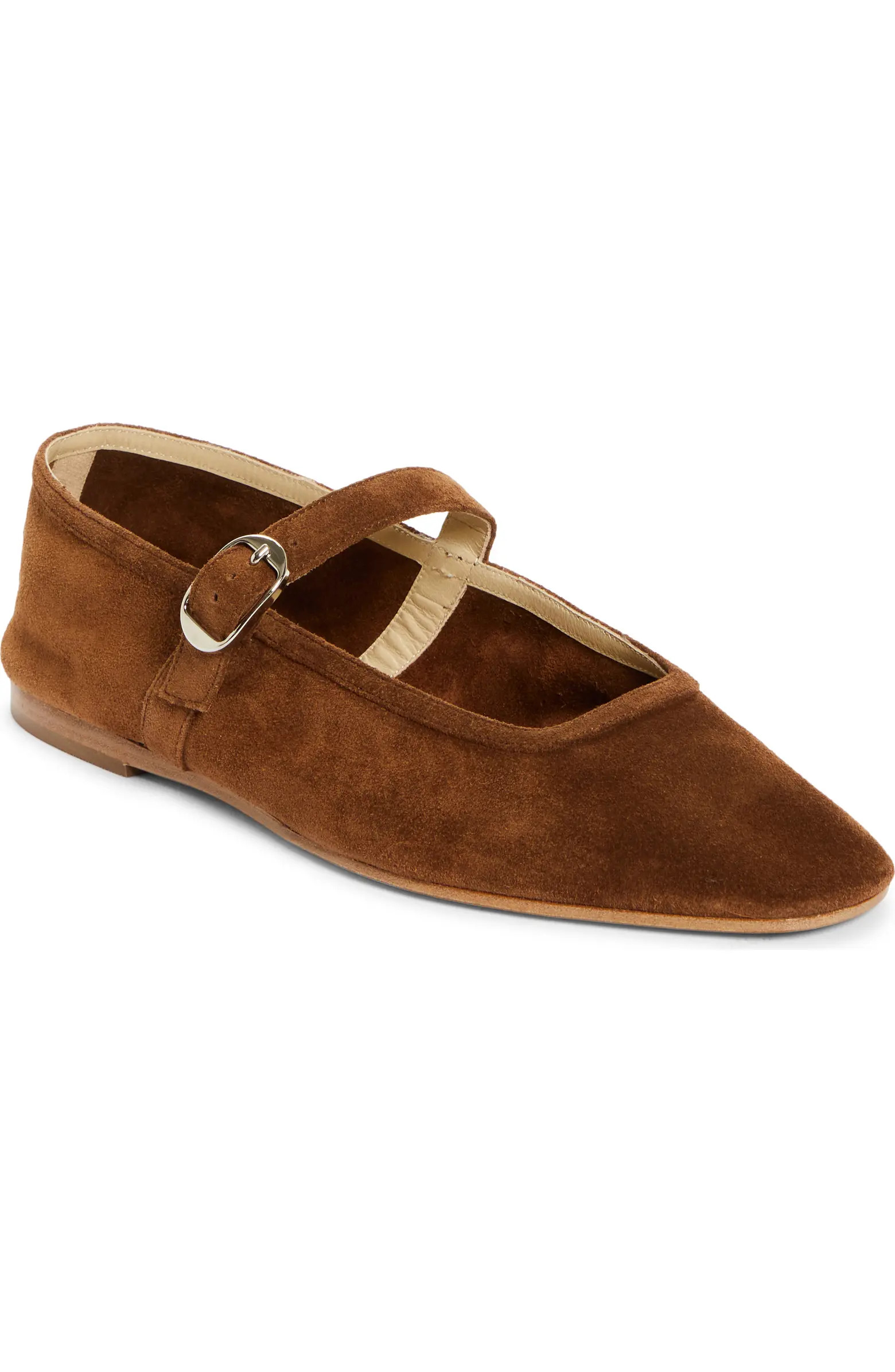 Le Monde Beryl Suede Mary Jane Flat (Women) | Nordstrom | Nordstrom