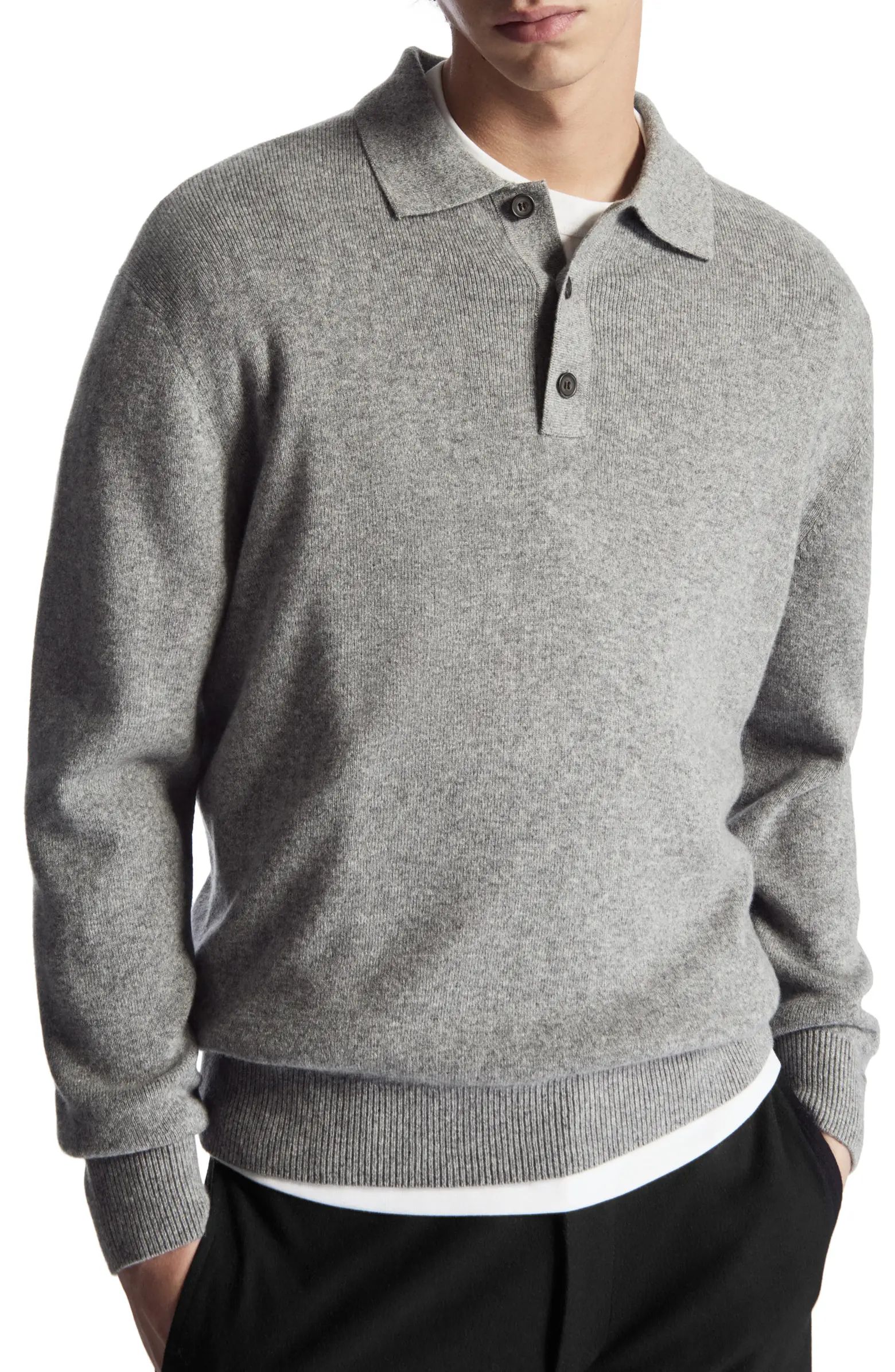 Relaxed Fit Cashmere Polo Sweater | Nordstrom