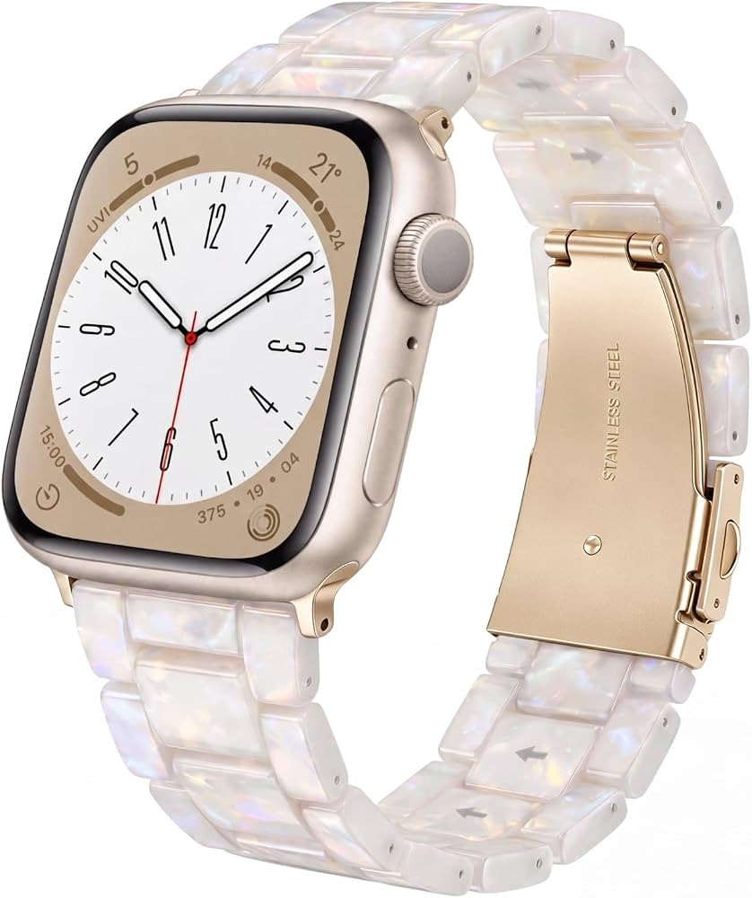 V-MORO Resin Bands Compatible with Apple Watch Band,41mm/40mm/38mm/42mm | Amazon (US)