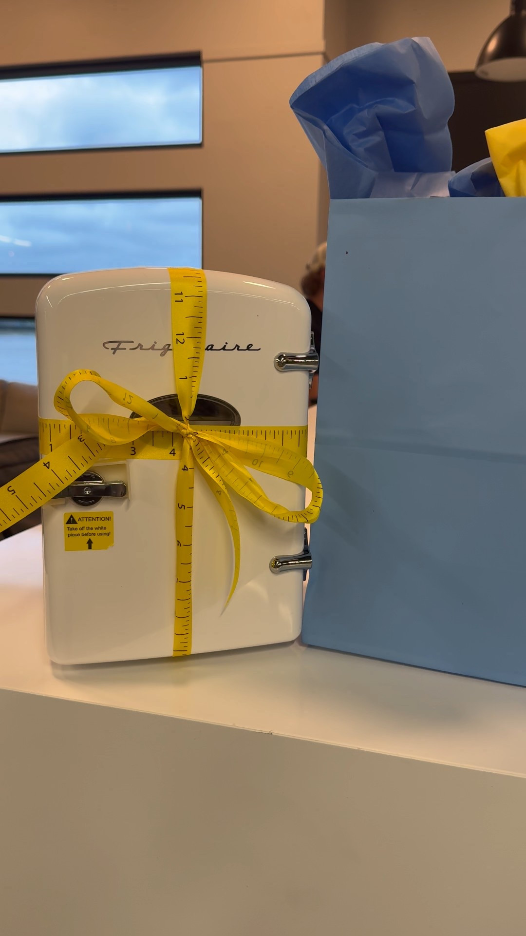 The cutest end of year teacher gift! We are obsessed with this mini fridge. #teacherpresent #gifts #teachergift 

#LTKFamily #LTKKids