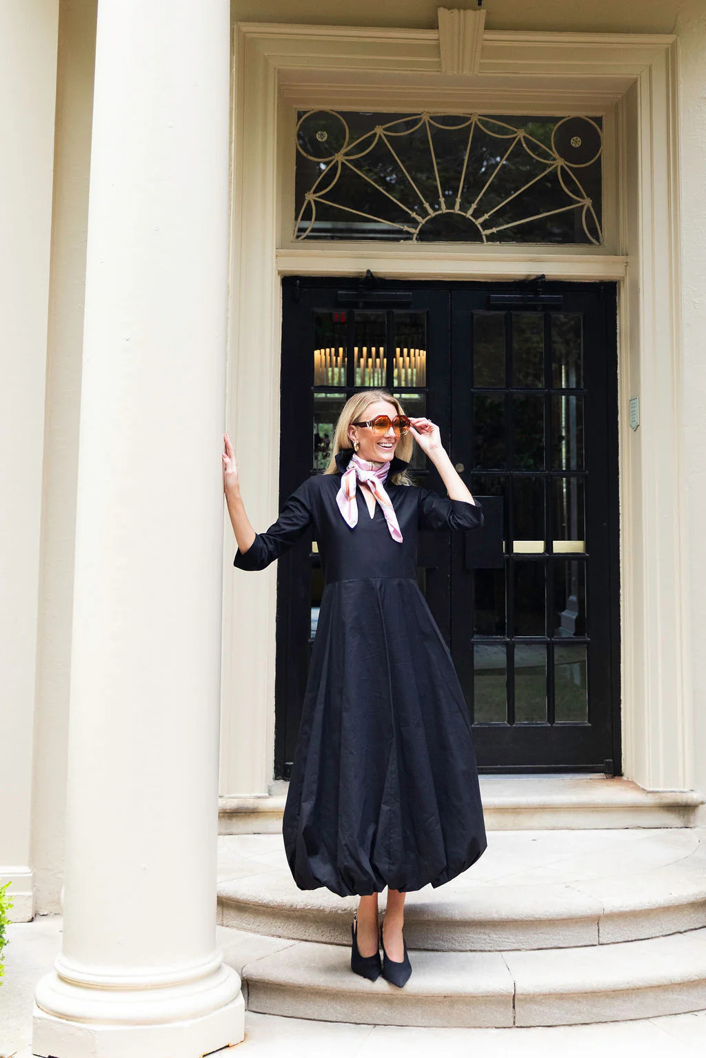 Uptown Bubble Dress Black Long | House Of MBR