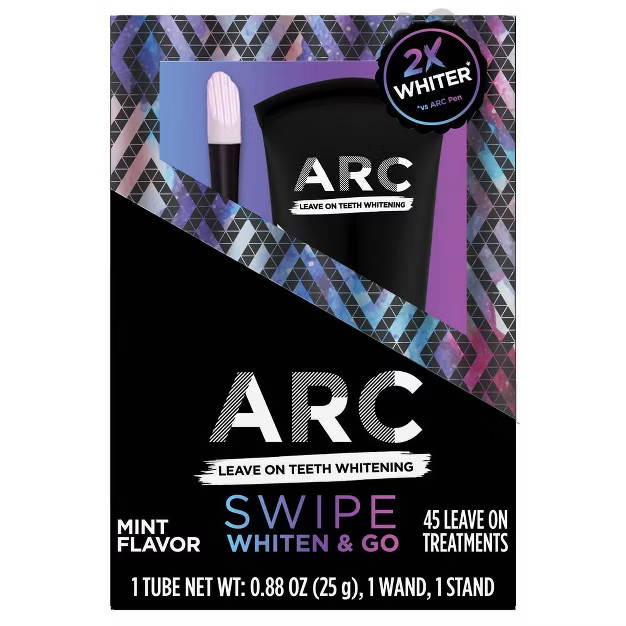 ARC Oral Care Leave on Teeth Whitening, 45 Treatments, 1 Wand and 1 Stand - 0.88oz | Target