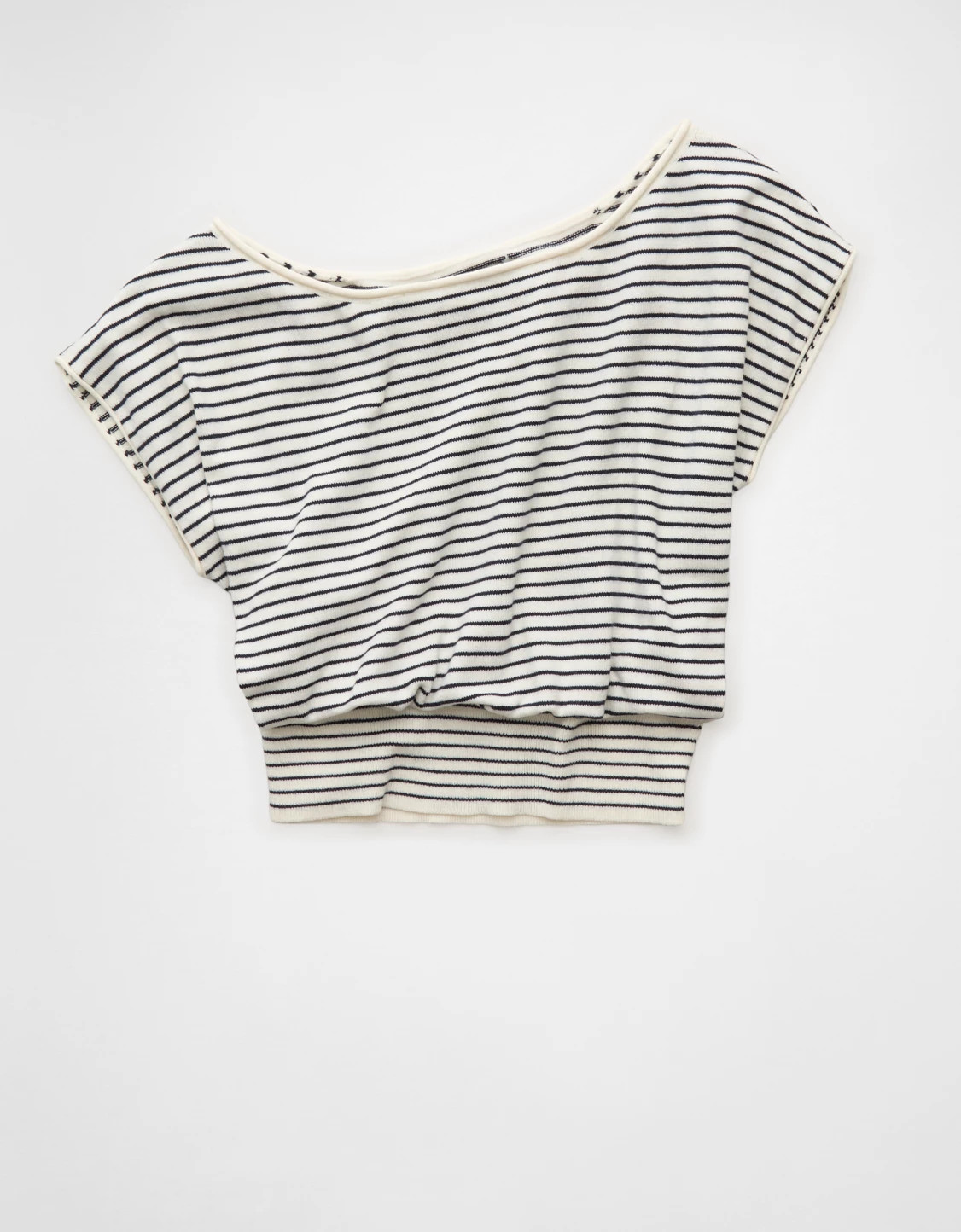 AE Off-the-Shoulder Cinched Sweater Tee | American Eagle Outfitters (US & CA)