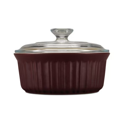 CorningWare French Colors 1.5qt Round Ceramic Baking Dish - Cabernet | Target