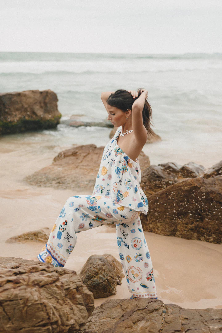 Brady Wide Leg Pant - Portofino | Petal & Pup (US)