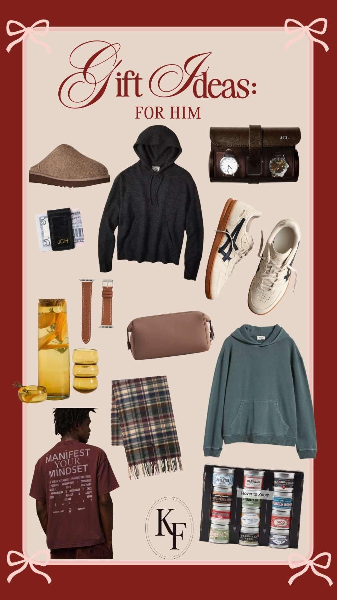 Unique and practical gift ideas for the men on your list- husband, brother, in laws!

Included some of drakes favorite products, comfy winter clothing pieces, personalized watch case and personalized money clip to add a personal touch.

#LTKGiftGuide #LTKSeasonal #LTKMens
