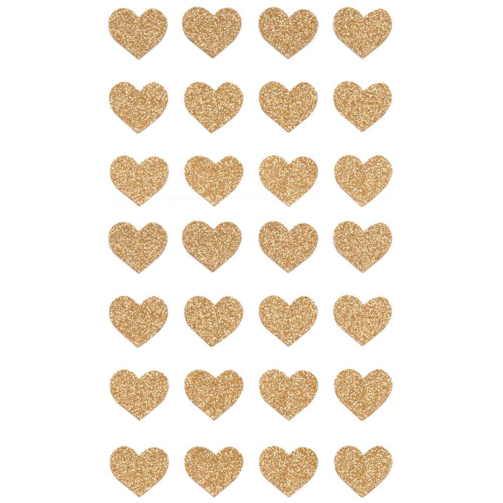 Gold Glitter Heart Stickers | Paper Source | Paper Source