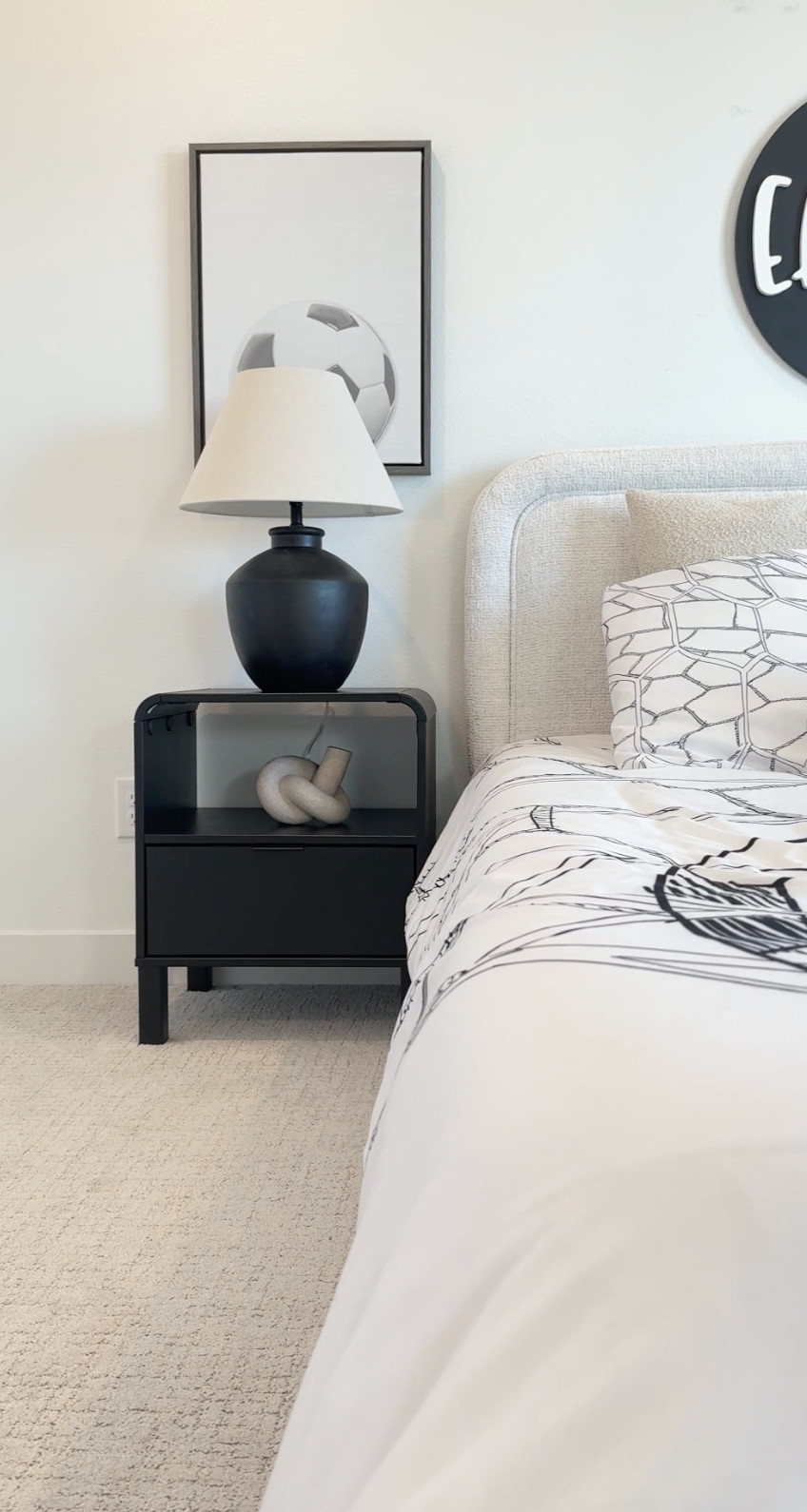 A soccer bedroom for teens ⚽️ Clean, cool, and actually grows with them.  

 #LTKHome