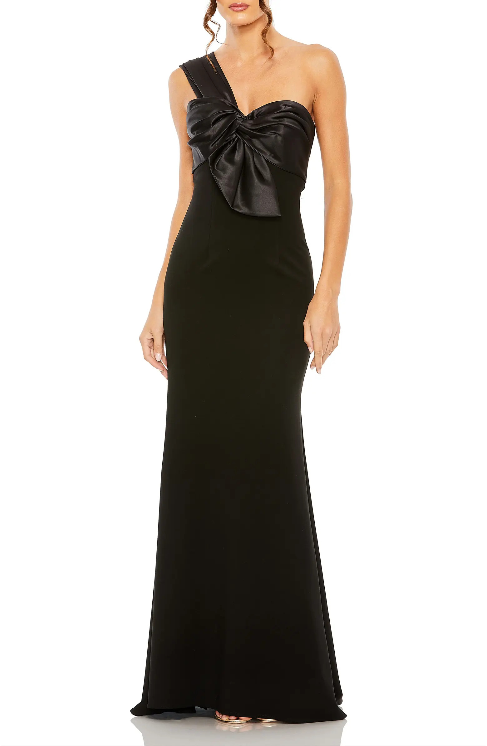 Mac Duggal One Shoulder Draped Trumpet Gown | Nordstrom | Nordstrom