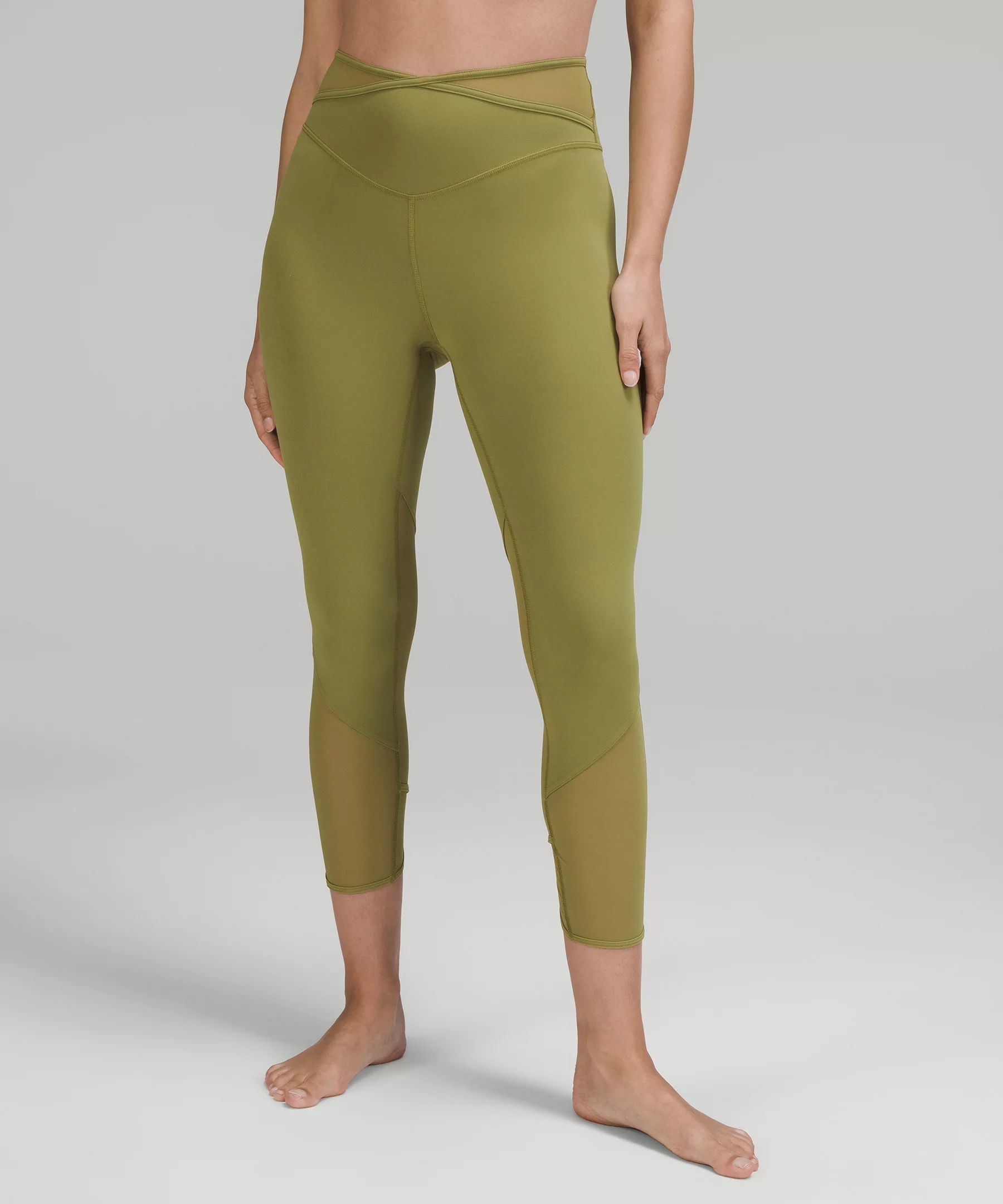 Nulu and Crisscross Mesh High-Rise Crop 23" | Women's Capris | lululemon | Lululemon (US)