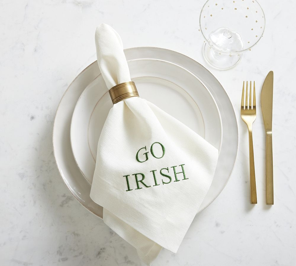 Mason Oversized Linen Napkins | Pottery Barn (US)