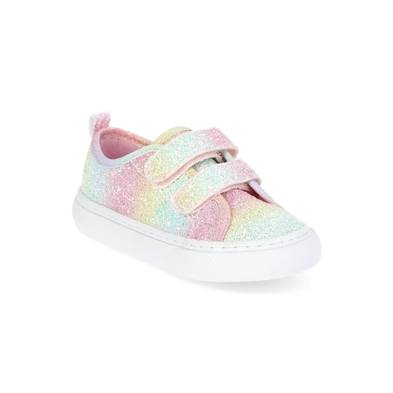 Wonder Nation Toddler Girls Canvas Skate Sneakers | Walmart (US)