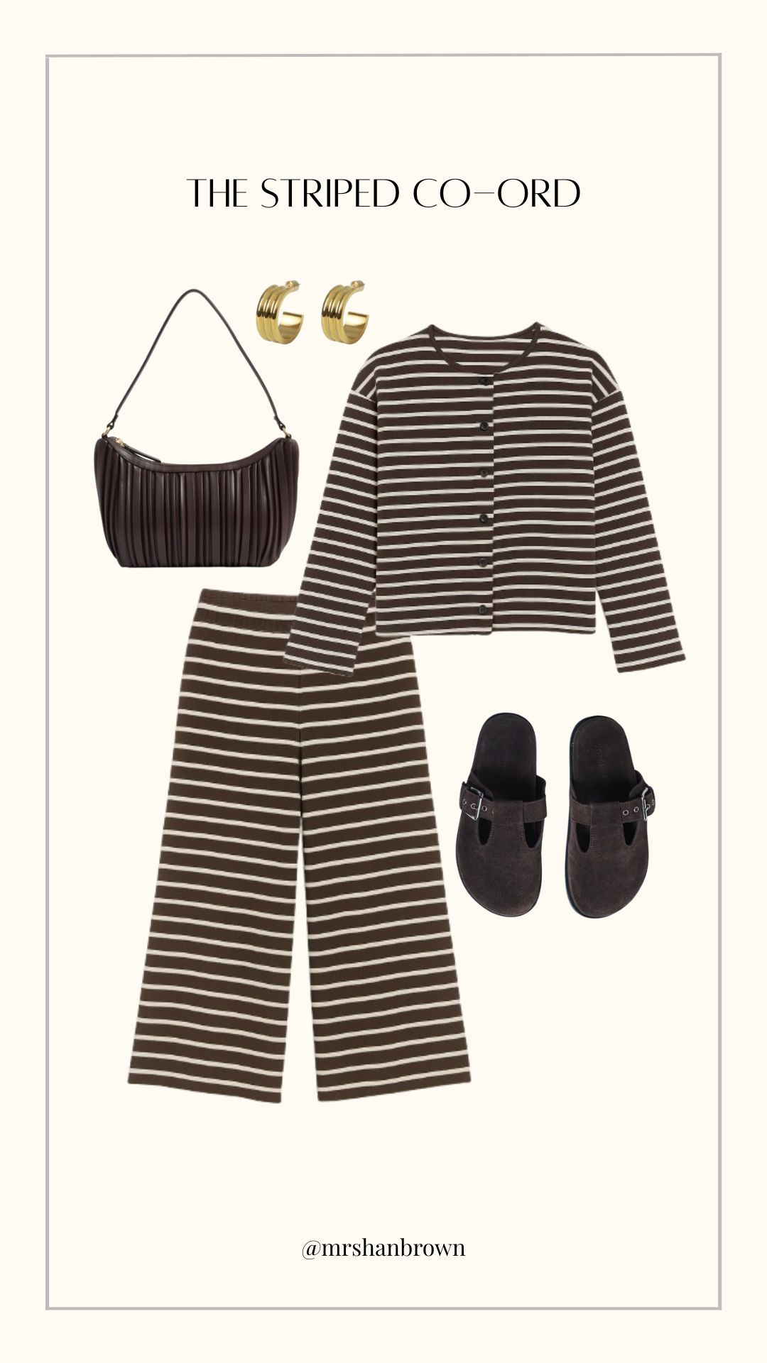 Run for this striped co-ord girls!!! This will 100% sell out

Autumn outfit, matching set, comfy co-ord, chocolate brown, birkenstocks, clogs 

 #LTKuk #LTKautumn #LTKstyletip