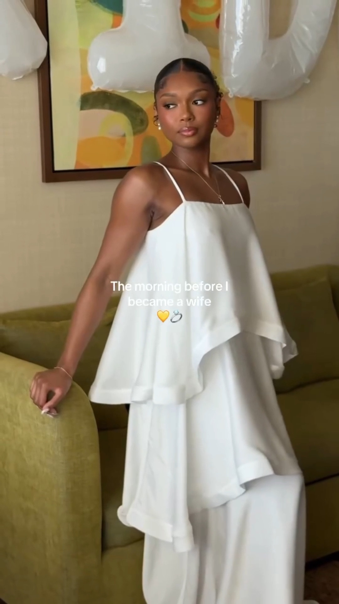 A peaceful morning to start off our wedding day 🥺💛 

Content Creator: @contentbymadie 
Makeup: @basedkenken 

#wedding #weddingday #destinationwedding #weddingmorning