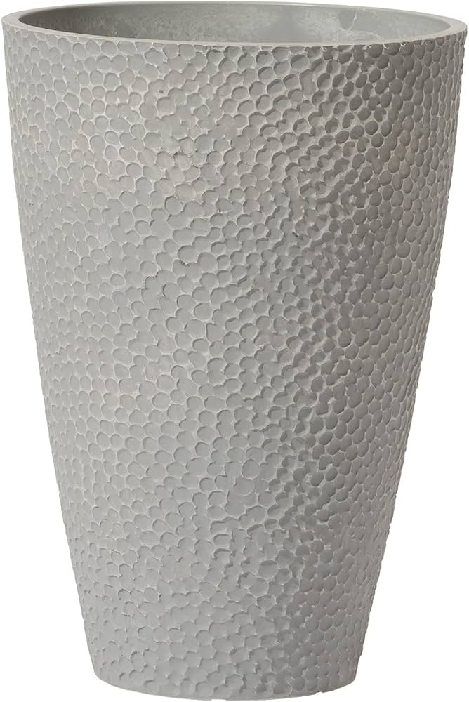 LA JOLIE MUSE 20 inch Tall Planters, Tall Round Planters for Indoor/Outdoor Plants, Grey Flower P... | Amazon (US)