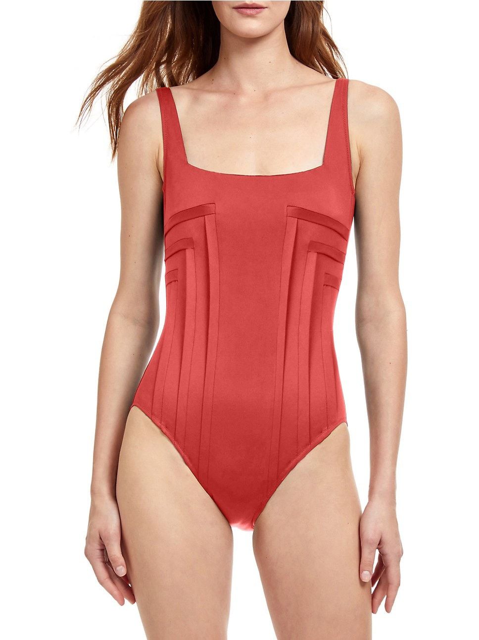 Paloma Squareneck One-Piece Swimsuit | Saks Fifth Avenue