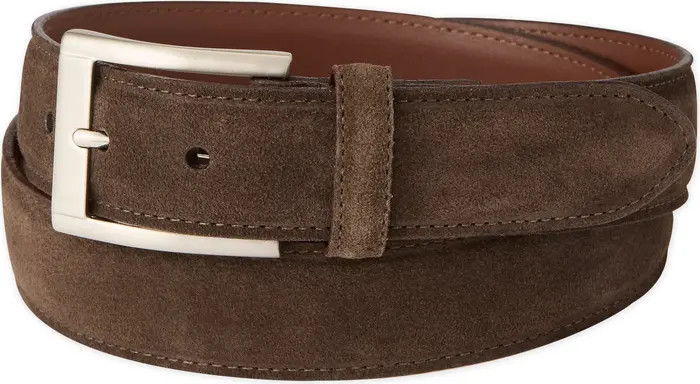 Jack Of Spades Italian Sueded Calfskin Dress Casual Belt | Nordstrom | Nordstrom