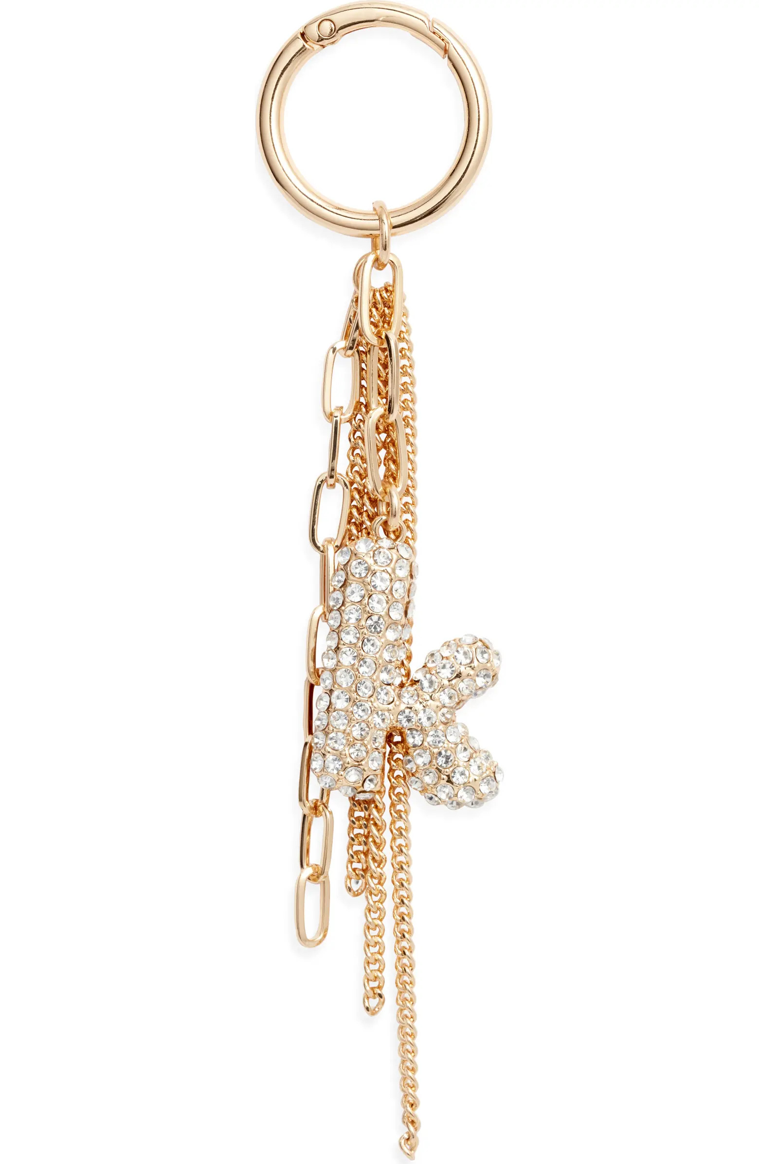 Pavé Crystal Inital Bag Charm | Nordstrom