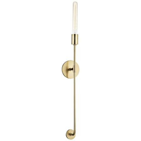 Mitzi Dylan 35" High Aged Brass Wall Sconce | Lamps Plus