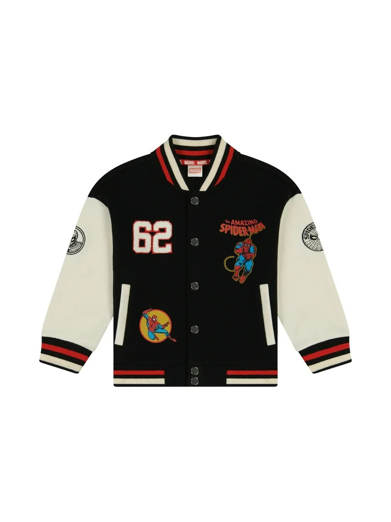 Spiderman Toddler Boy Bomber Jacket, Sizes 12M-5T | Walmart (US)