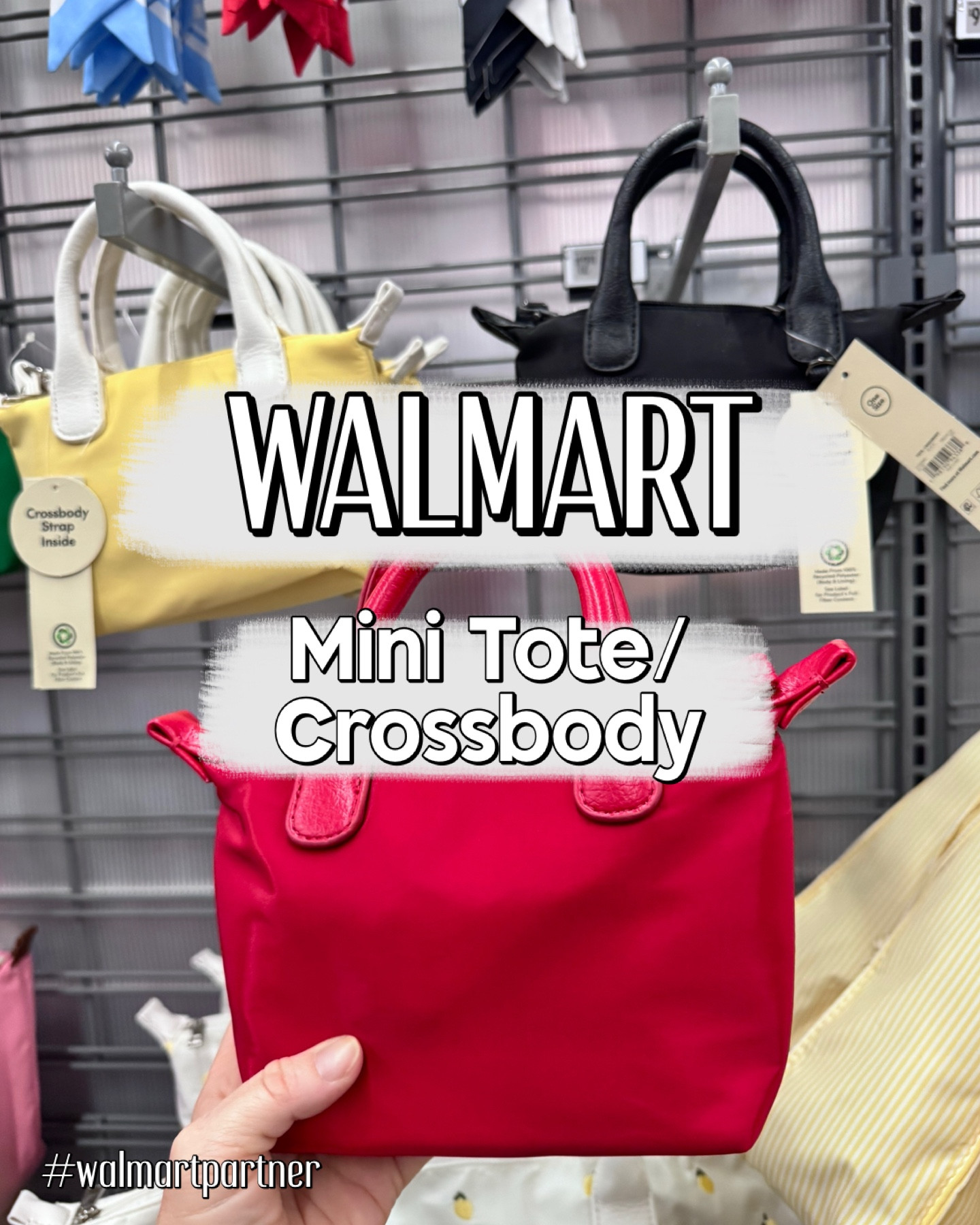 Walmart No Boundaries Women's Mini Tote Crossbody Bag