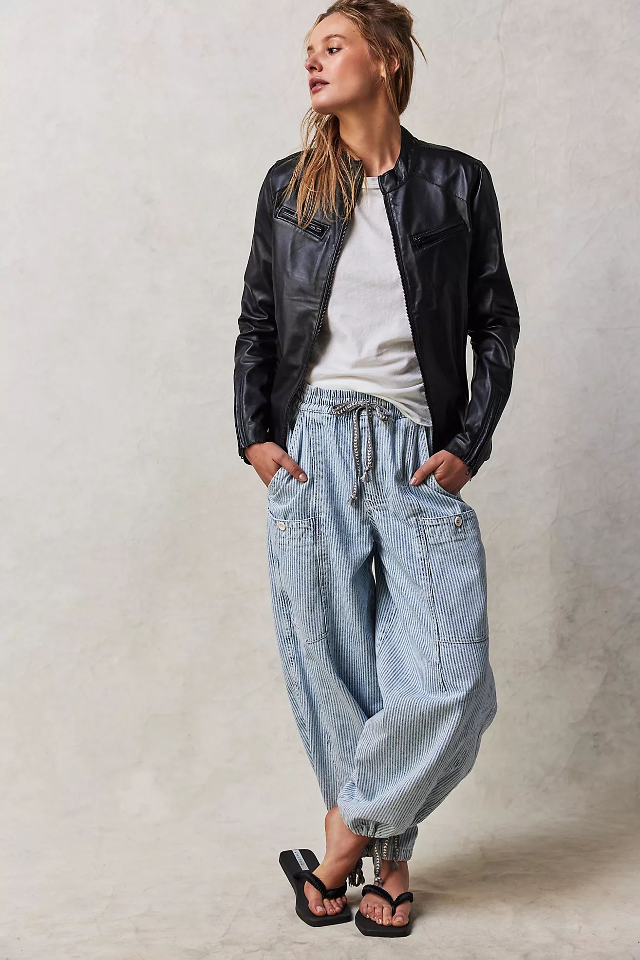 Bright Eyed Low-Slung Pull-On Jeans | Free People (Global - UK&FR Excluded)