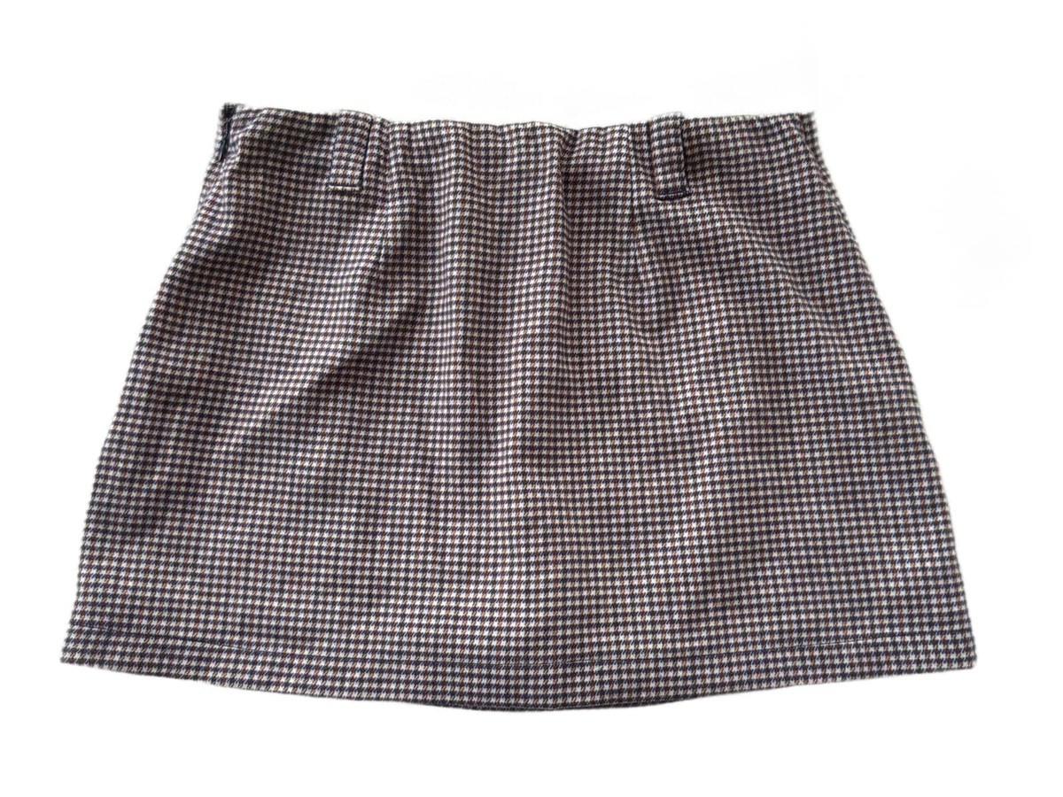 Abercrombie & Fitch Houndstooth Mini Skirt Womens M Brown Plaid Lined NWT | eBay US