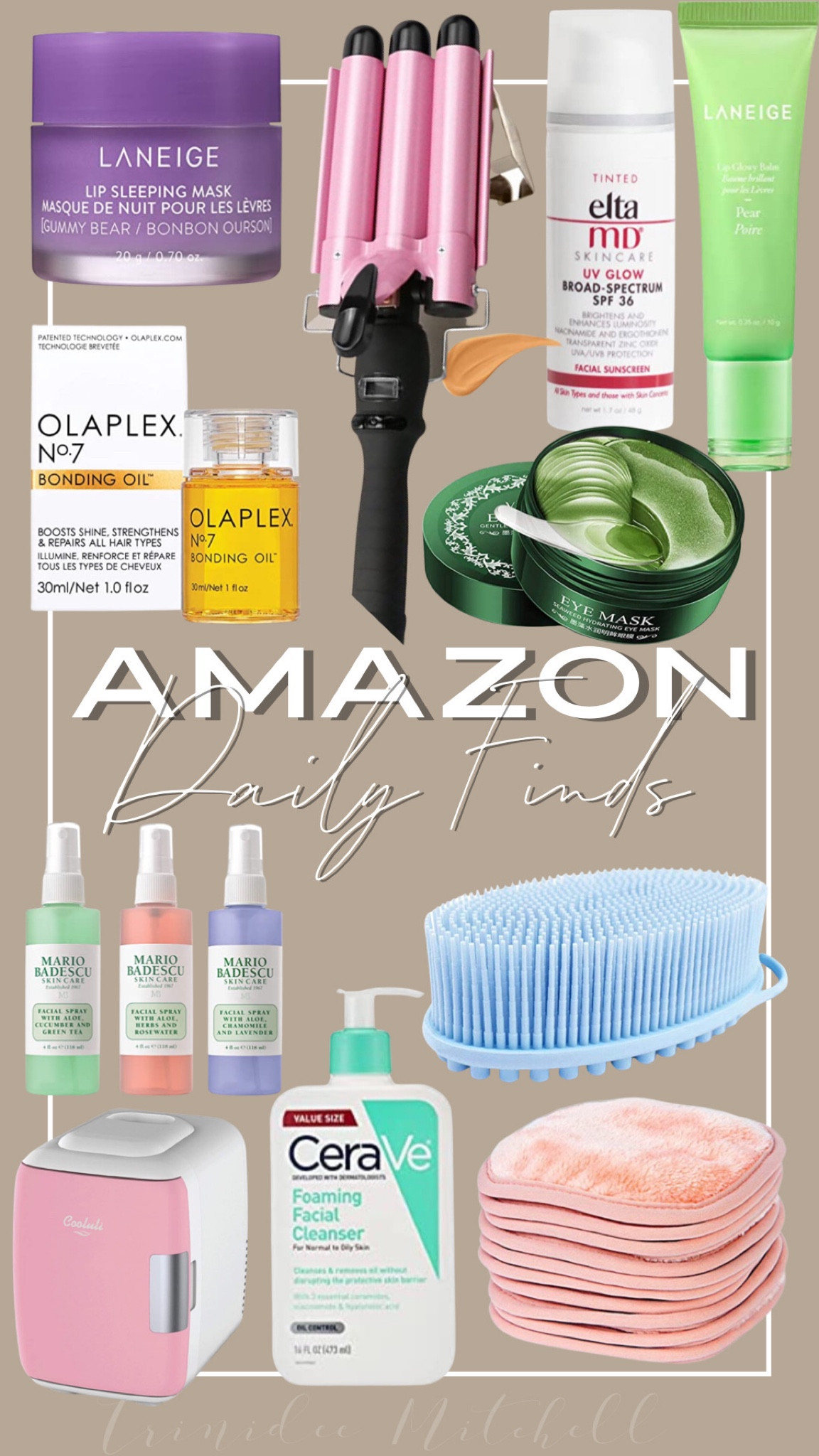 Amazon beauty must haves

Avilana Exfoliating Silicone Body Scrubber Easy to Clean, Lathers Well, Long Lasting, And More Hygienic Than Traditional Loofah (Blue)

Eurow Makeup Removal Cleaning Cloth, Washable and Reusable, 5 by 5 Inches, Coral, Pack of 10

Olaplex No.7 Bonding Oil, 1 fl. Oz.

LANEIGE Lip Sleeping Mask: Nourish & Hydrate with Vitamin C, Antioxidants, 0.7 oz.

CeraVe Foaming Facial Cleanser | Daily Face Wash for Oily Skin with Hyaluronic Acid, Ceramides, and Niacinamide| Fragrance Free Paraben Free | 16 Fluid Ounce

Mario Badescu the Facial Spray Collection

Cooluli Skincare Mini Fridge for Bedroom - Car, Office Desk & Dorm Room - Portable 4L/6 Can Electric Plug In Cooler & Warmer for Food, Drinks, Beauty & Makeup, 12v AC/DC & Exclusive USB, Cow Print

EltaMD UV Glow Tinted Moisturizer with SPF Face Sunscreen Broad-Spectrum SPF 36, Non-Greasy, Mineral Face Sunscreen with Zinc Oxide, 1.7 Ounce (Pack of 1)

Stritra - 3D Skull Ice Mold (Pack of 2) Easy Release Silicone Mold,8 Cute and Funny Ice Skull for Whiskey,Cocktails and Juice Beverages,Black

LANEIGE Lip Glowy Balm

3 Barrel Curling Iron Wand Dual Voltage Hair Crimper with LCD Temp Display - 1 Inch Ceramic Tourmaline Triple Barrels, Temperature Adjustable Portable Hair Waver Heats Up Quickly (Pink)

30 Pairs VENZEN Green Eye Mask Power Crystal Gel Collagen Masks, Great For Anti Aging, Dark Circles & Puffiness (Green)

#LTKU #LTKbeauty #LTKSeasonal