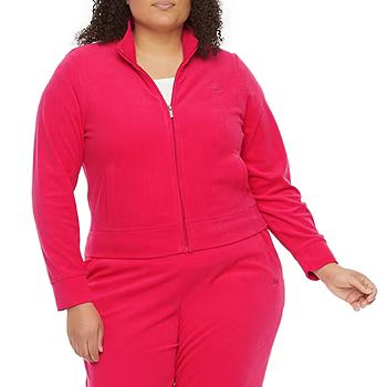 Juicy By Juicy Couture Womens Long Sleeve Mock Neck Zip Up Jacket Plus | JCPenney