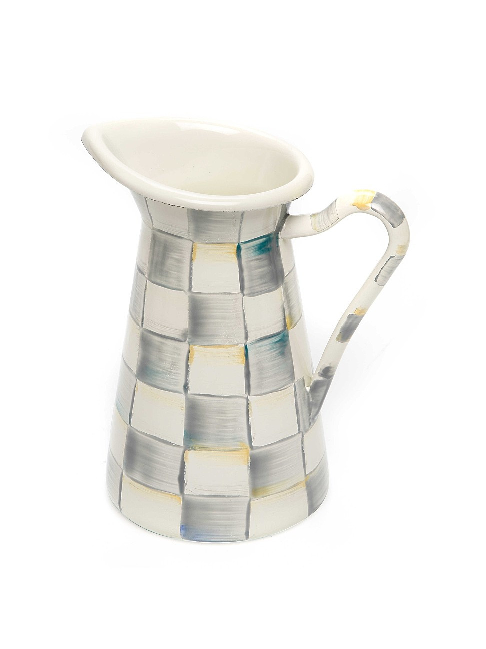Sterling Check Enamel Practical Pitcher - Size Medium | Saks Fifth Avenue